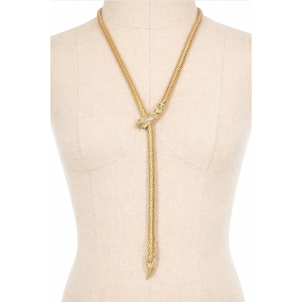 Vintage Gold Snake Chain Belt - Picture 2 of 8